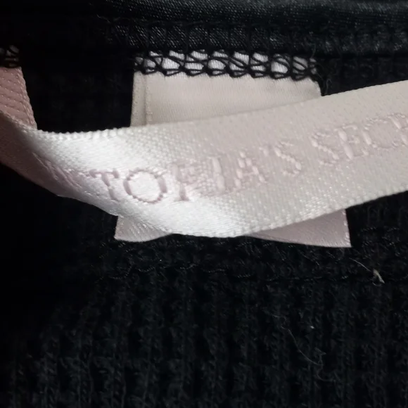 Victoria's Secret Dark Grey Thermal Cardigan Sweater w/ Bell Sleeves-Size: Large - Picture 3 of 10